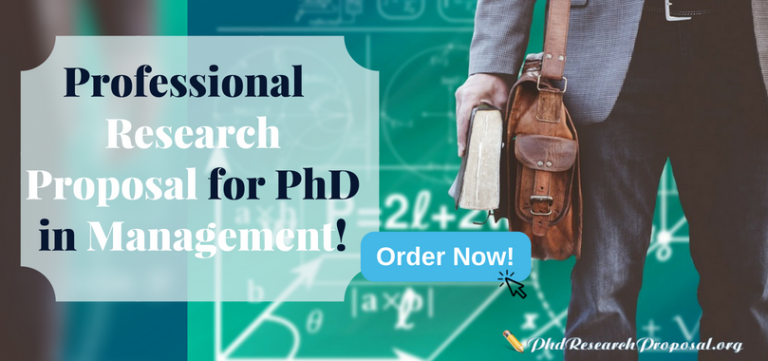 research proposal for phd in management