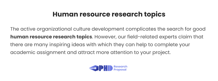 phd research topics for human resource management