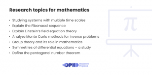 mathematics masters dissertation topics