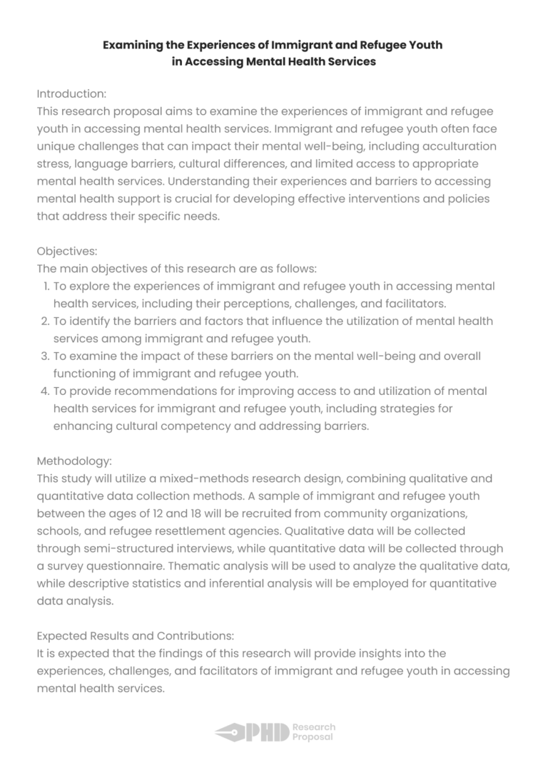 social research proposal topics